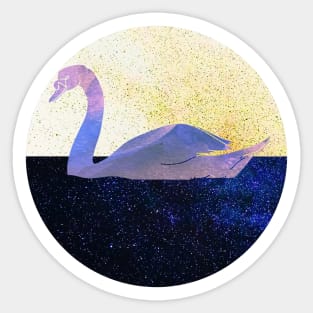 Watercolor Cygnus Sticker